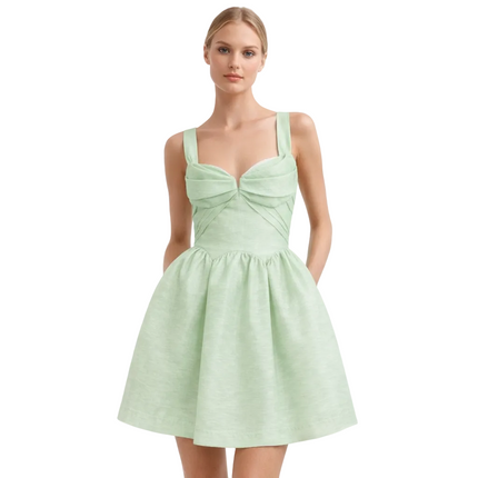Chantale Silk-Linen Dress